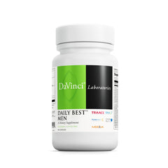 DAVINCI Daily Best Men bottle front showing a premium daily multivitamin for men