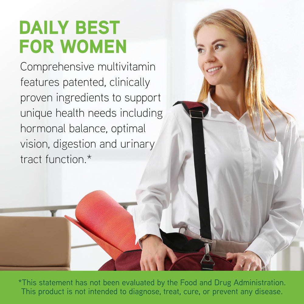 DAVINCI Daily Best Women label highlighting blends and ingredients