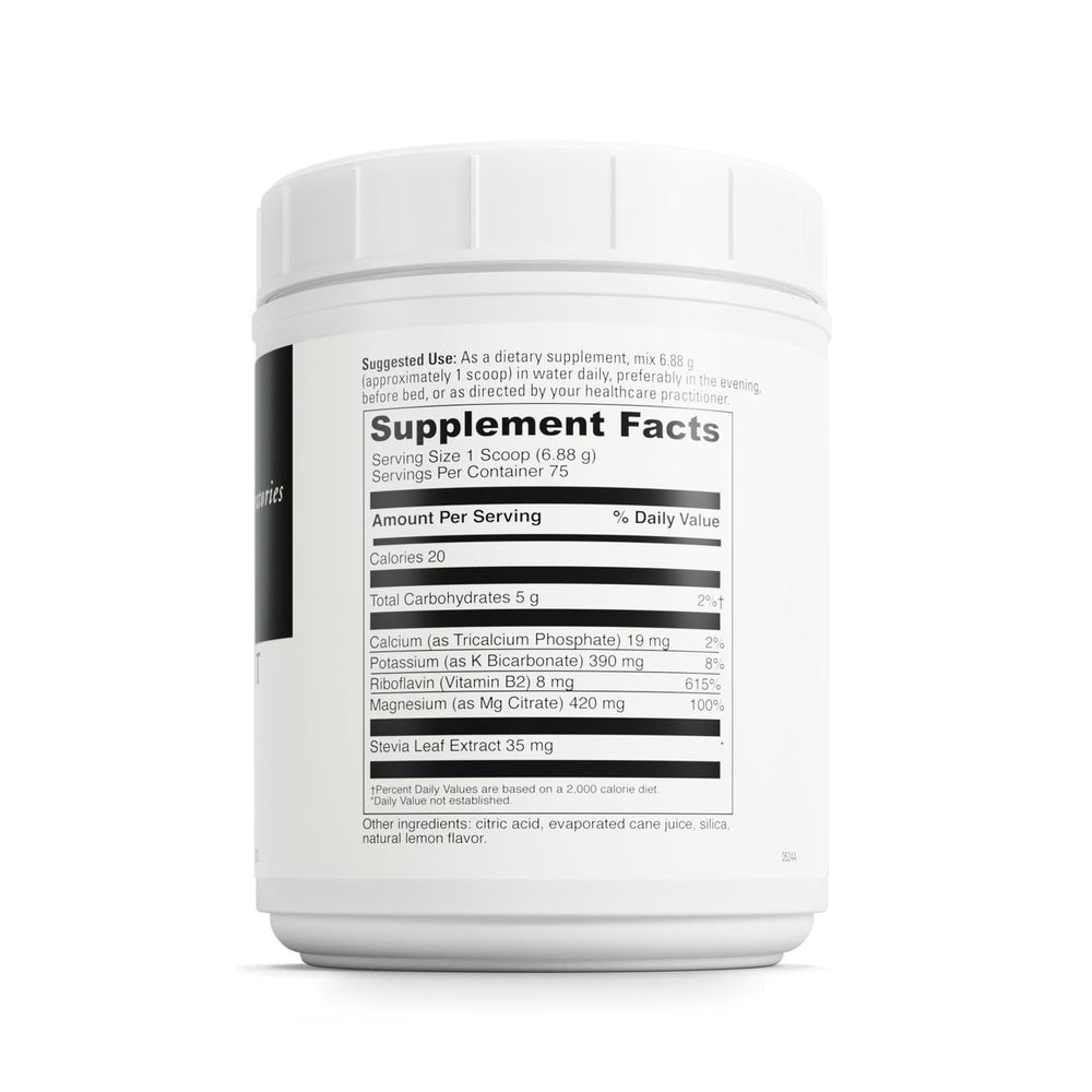 DaVinci magnesium citrate scoop measures 420 mg per serving for consistent daily support.