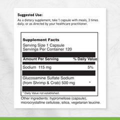 DAVINCI Glucosamine Sulfate bottle on shelf conveys quality and reliable recovery support.