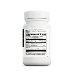 Close-up of DaVinci Labs 5-MTHF/B12 MC 2000 capsules