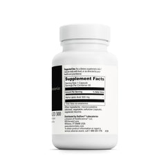 Close-up of DAVINCI Alpha Lipoic Acid 300 capsules highlighting vegetarian, antioxidant support.