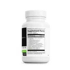 DAVINCI Labs Mega Probiotic ND50 capsule close-up highlighting CFU count.
