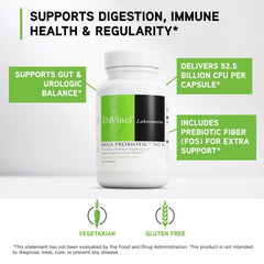 DAVINCI Labs Mega Probiotic ND50 label close-up non-dairy blend.