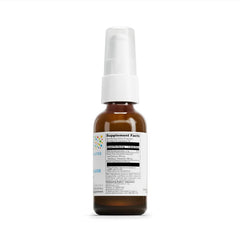 Close-up of Little Calm label highlighting natural ingredients