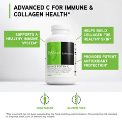 DAVINCI Poten-C tablet in ascorbate form promotes gentle stomach tolerance.