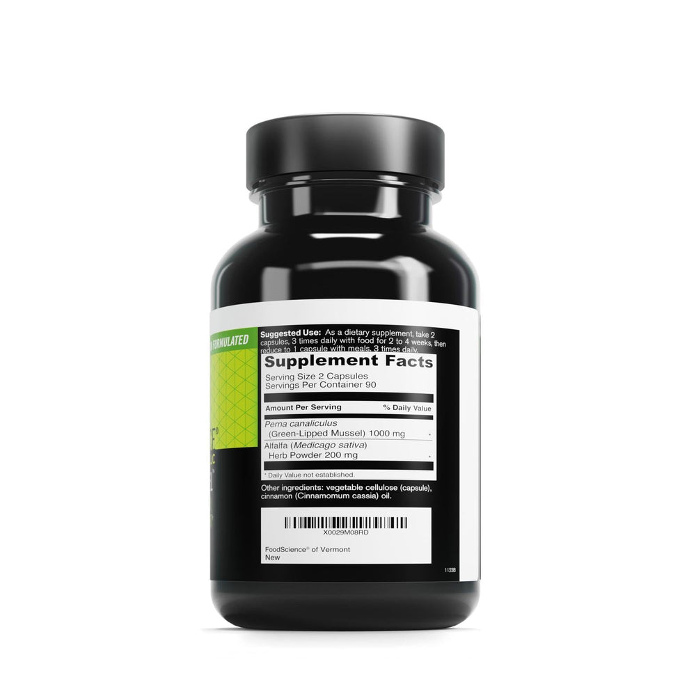 DAVINCI Sea Mussel capsules close-up illustrating convenient daily support.