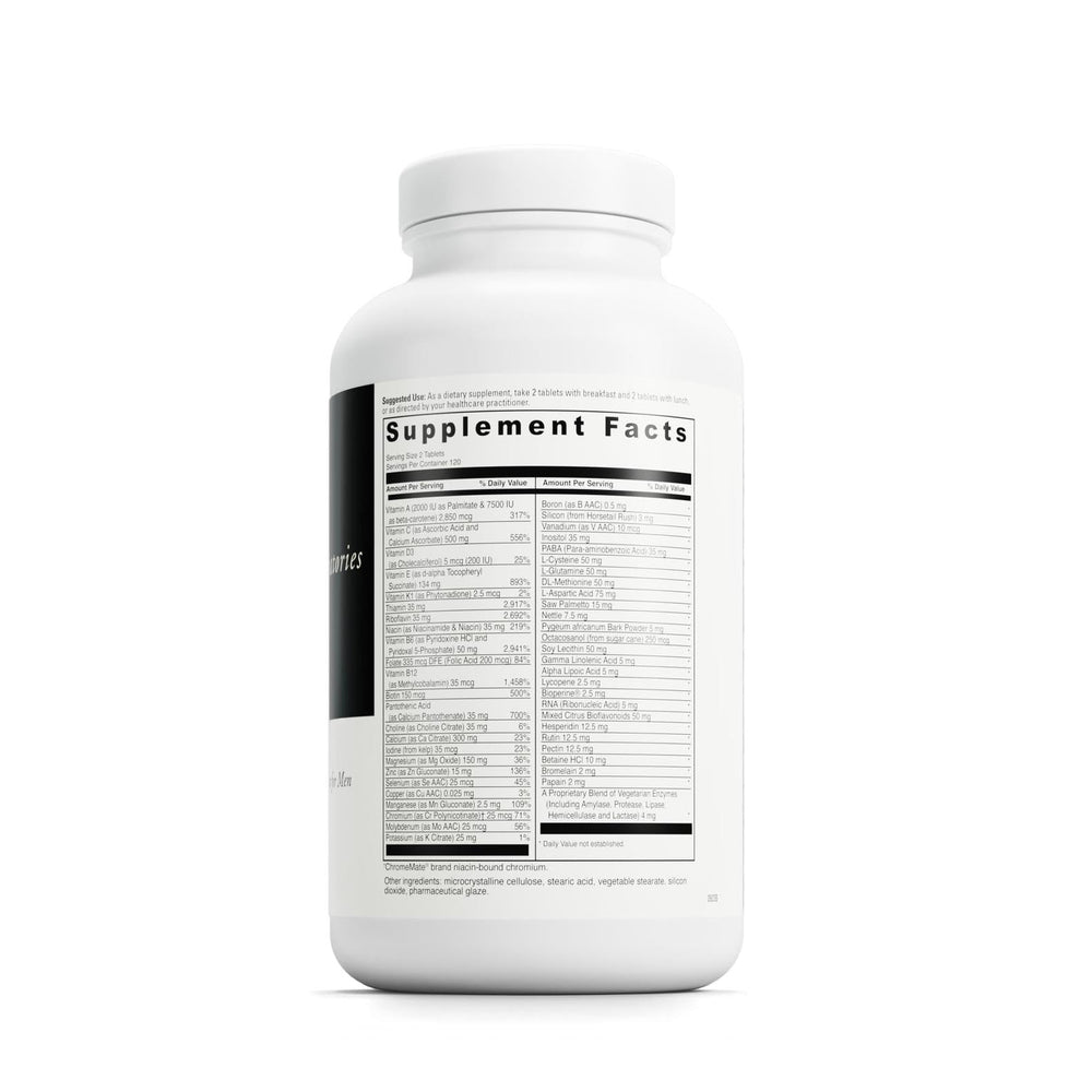 DAVINCI Spectra Man label close-up highlights 58 nutrients.