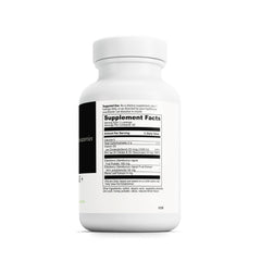 Close-up of bottle label showing vitamin D3 and zinc benefits