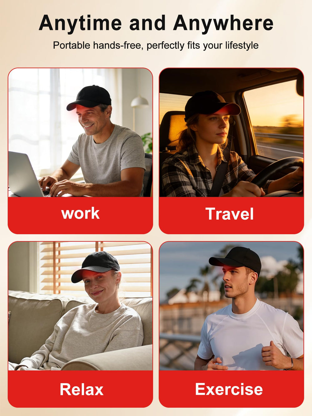 DAWNBOX soft breathable fabric hat worn for all-day comfort