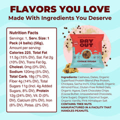 Day Out Protein Snack Balls with 12g protein per serving for steady energy.