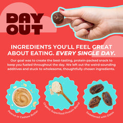 Day Out Protein Snack Balls real ingredients for a wholesome snack.