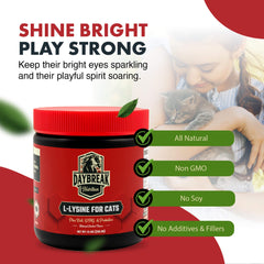 Daybreak Lysine cats krill DMG graphic highlights omega-3 richness