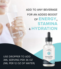Post-workout hydration idea with Daylyte drops to replenish minerals.