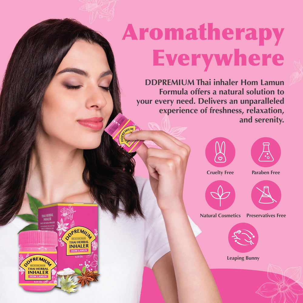 DDPremium Inhaler ideal for workouts, jet lag, study breaks, and quick relaxation.