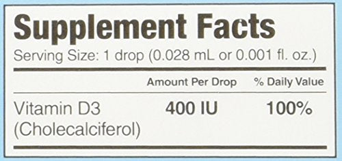 Ddrops Baby 400 IU fingertip application for easy dosing.