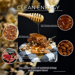 Deadline Bar natural ingredients close-up emphasizing no artificial additives