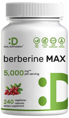 DEAL SUPPLEMENT Berberine Max bottle ready for daily use with 240 capsules