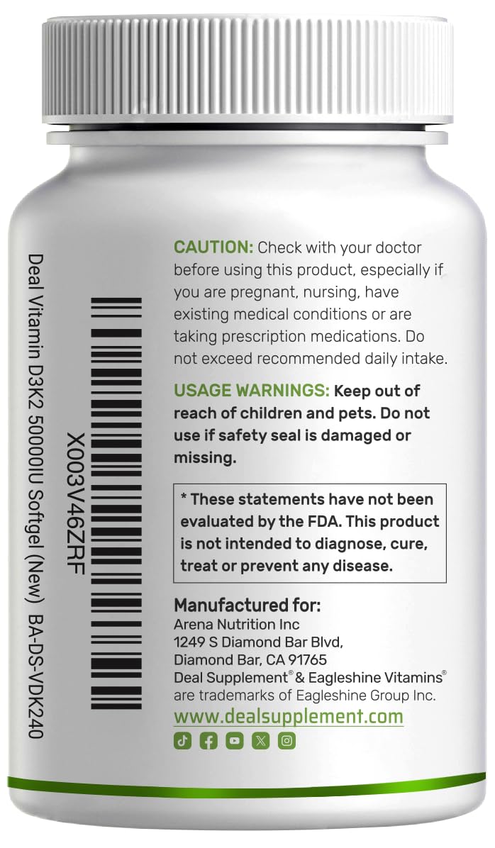 DEAL SUPPLEMENT Bottle displayed on white background for clarity