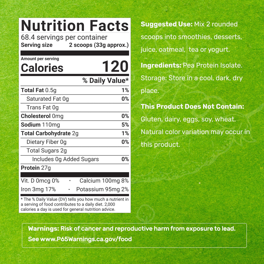 Deal Supplement pea protein bottle with scoop for quick, convenient serving