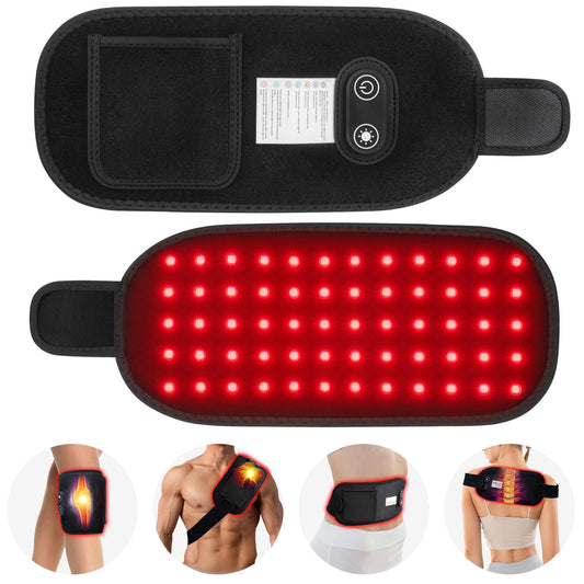 DEALGADGETS Red Light Therapy Belt Wrap front view shows portable wrap for home use.