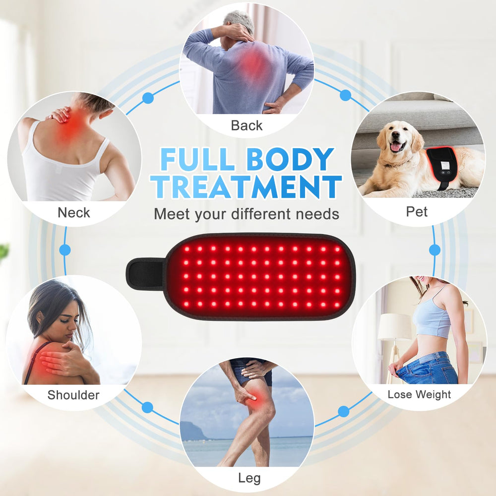 DEALGADGETS Gift-ready packaging for red light therapy belt wrap.