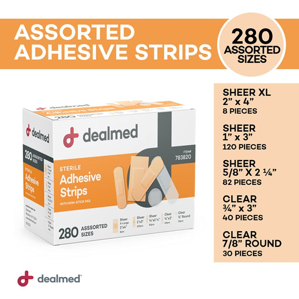 Dealmed bandage non-stick pad close-up for painless removal and protection