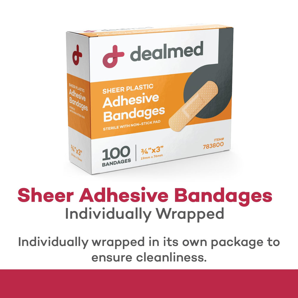 DealMed latex-free bandages offer safe protection for sensitive skin.