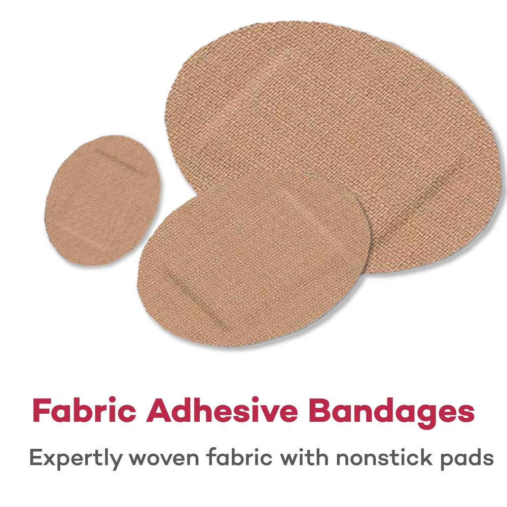Dealmed non-stick pad oval bandages prevent sticking, easing wound care.