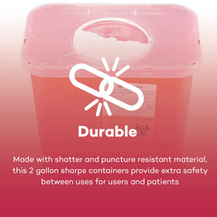 DealMed rotor lid supports one-handed disposal of oversized sharps