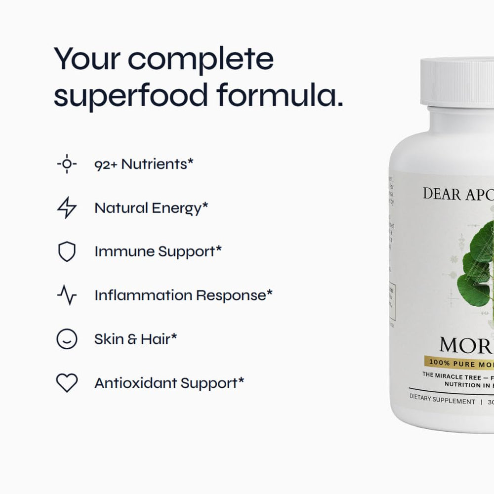 Dear Apothecary 800mg per serving capsules offer consistent daily dosing.