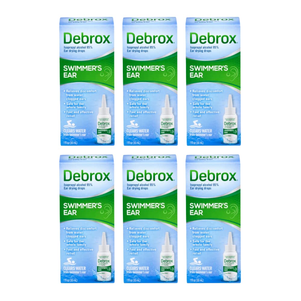 Debrox Swimmer's Ear Drops bottle ready for post-swim drying.