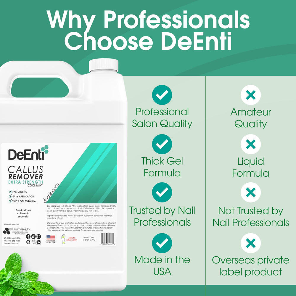 DeEnti Callus Remover cracked heel softening supports home pedicure routines.
