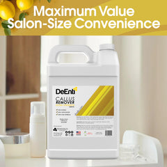 Close-up of softened skin after treatment with DeEnti gel.