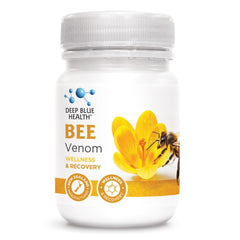 Deep Blue Health Bee Venom capsule close-up for daily joint wellness.