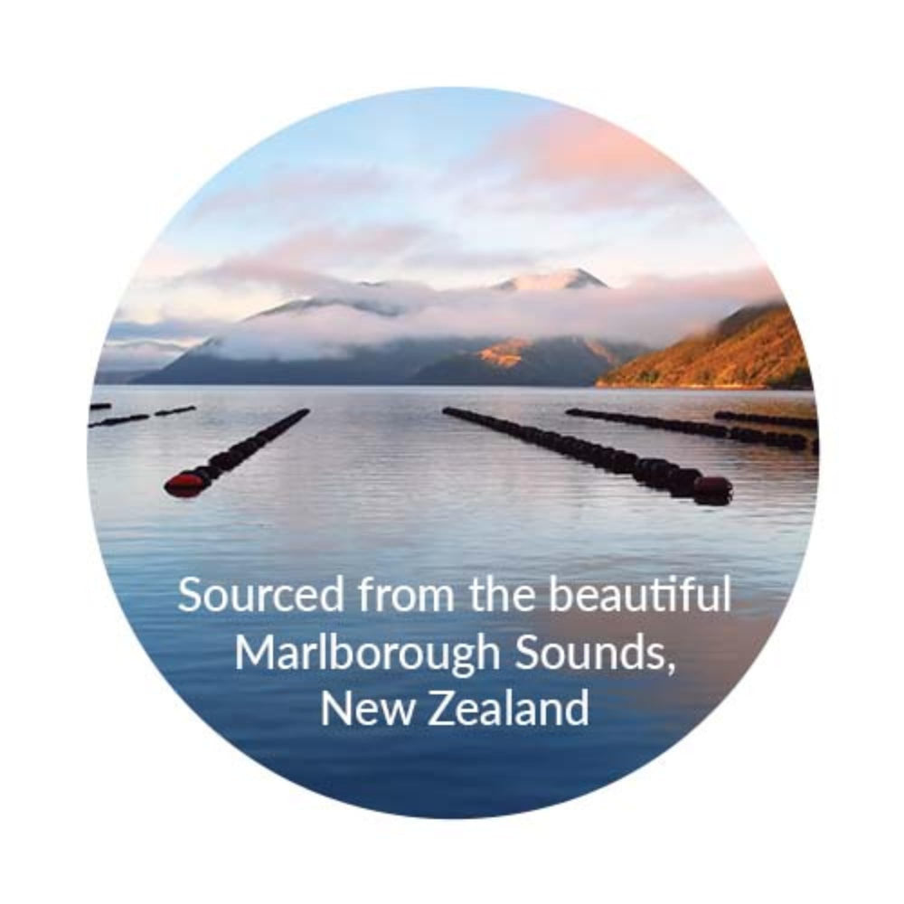 Product packaging highlights Deep Blue Health origin from New Zealand and joint support focus.