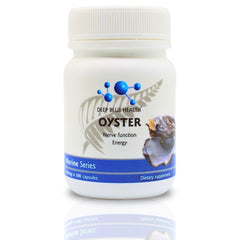 Deep Blue Health NZ oyster extract bottle with capsules for immune support
