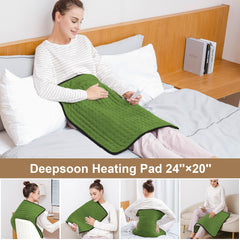 Deepsoon heating pad 12x24 neck relief with gentle heat