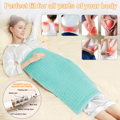 Deepsoon 20x24 pad over the shoulder delivers comforting heat for tense muscles.