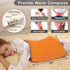 Deepsoon heating pad with 75-inch cord for couch use