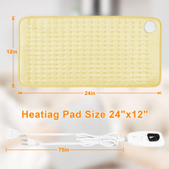 Deepsoon heating pad with auto shut-off and safety features