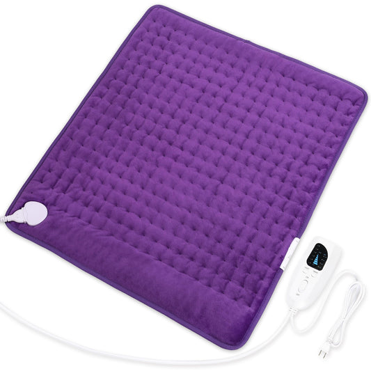 Deepsoon heating pad on back and shoulder for targeted warmth.