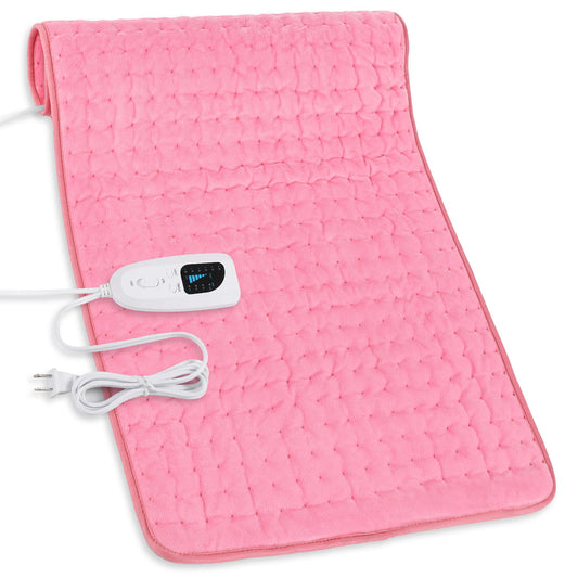 Deepsoon heating pad back area with soft flannel cover for soothing warmth