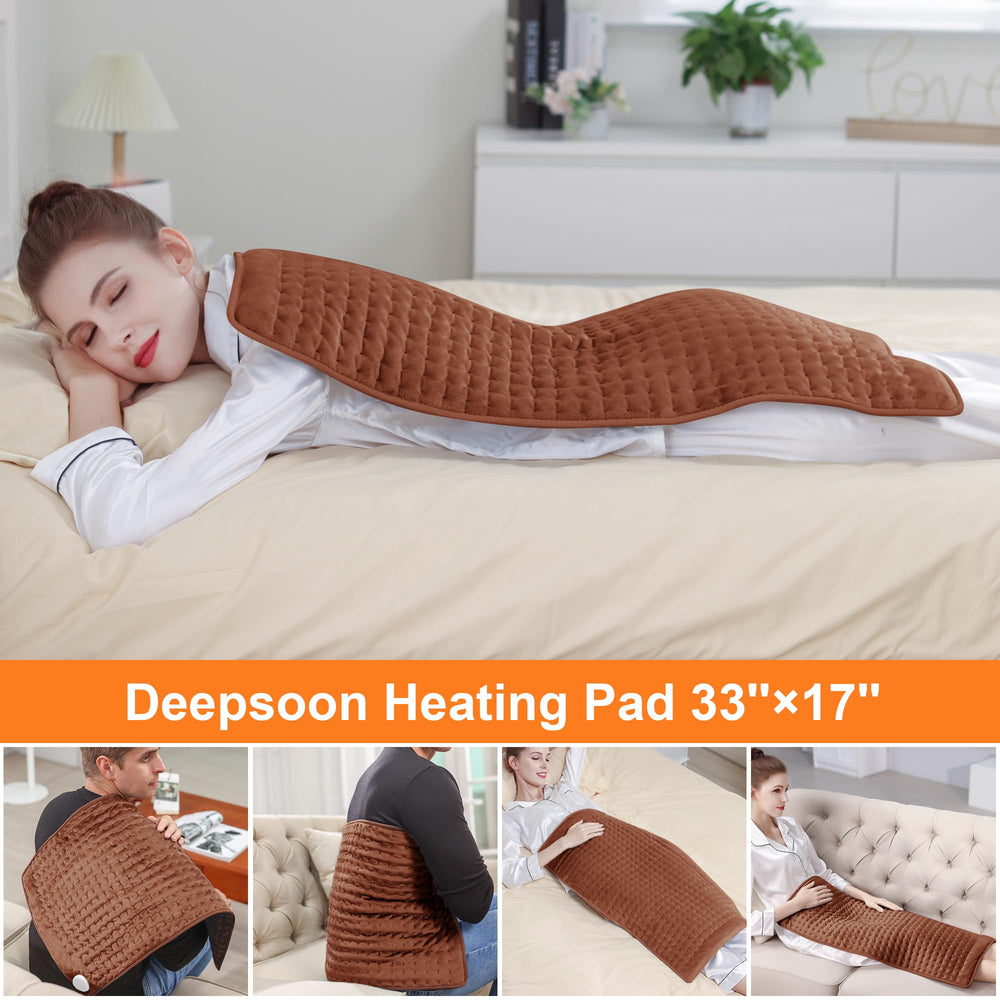 Deepsoon heating pad quick-heat feature delivers faster comfort.