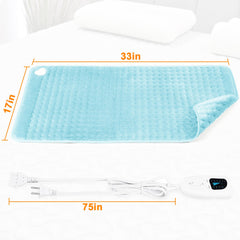 Deepsoon heating pad offers six temperature settings for precise comfort.