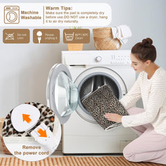 Deepsoon leopard heating pad with multiple heat settings