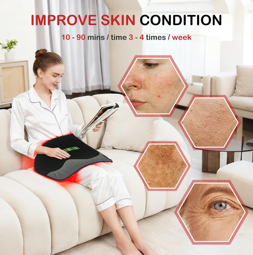 Deerbaba red-light pad folded demonstrates portability and easy storage.