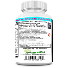 DEFENITELYNATURALS bust tablets close-up highlighting herbal formula for feminine shape