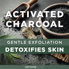 Defense Soap antifungal bar pack beside faucet for easy daily use