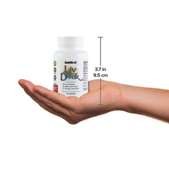 Label detail emphasizing 3-pack and detox benefits